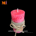 Верхняя Ранг украшения Поставщиком используйте аромат ванили в стиле кантри свечи столба серого по ценам продажи 